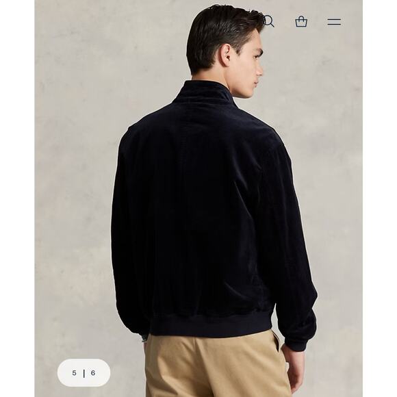 NWT Polo Ralph Lauren Men's Stretch Corduroy Jacket Navy Large - Picture 12 of 13